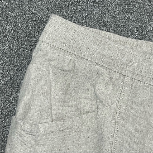 Old Navy Linen Blend Joggers Pants Mens Size XXL Beige Lightweight Drawstring - Picture 3 of 12